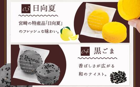 静マカロン クラウンセレクト 6種6個入≪みやこんじょ特急便≫_LE-C210-Q_(都城市) スイーツ ショコラ バイオ茶 日向夏 黒ごま さくら 和三盆 マカロン