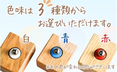 ＼手作り／ ポストカード・名刺たて (青色)　１個    /木製 名刺 ポストカード 手作り 木工 木工品 ウッド ひのき マツ【twn023-blue】