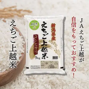 【えちご上越米】令和7年産 新潟県上越産 コシヒカリ 5kg 精米 こしひかり JAえちご上越