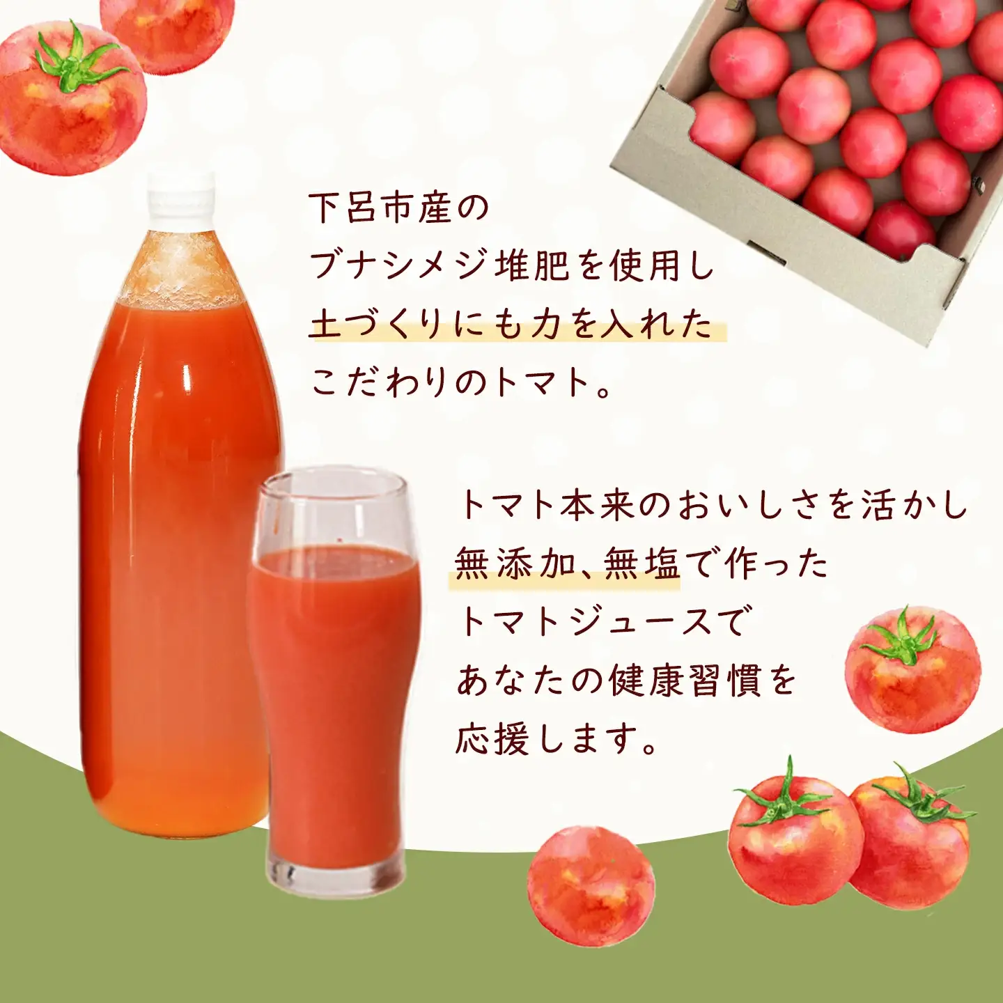 先行予約（2026年8月から発送）【定期便 6回】（ラベルレス）飛騨産トマトジュース（1L×6本入り）×6ヶ月 定期【113-H】