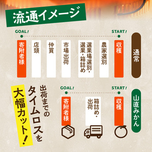 MK1051_【2026年先行予約】みかん 山から直送 箱込 7.5kg ( 内容量 6.8kg ) 鮮度優先ごろごろ規格 和歌山県産 産地直送 【みかんの会】