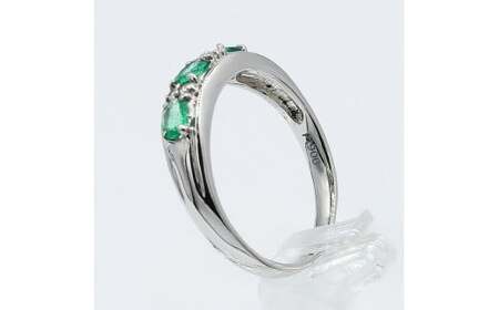 エメラルド リング 0.5ct Pt900 (12527) 指輪 リング エメラルド プラチナ ダイヤモンド  山梨県 甲斐市 BR-76