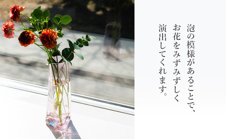 ティア フラワーベース（クリアー） インテリア 雑貨 花瓶 フラワー