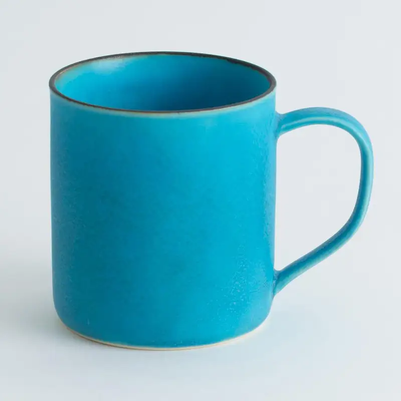 【瑞光窯-ZUIKOU-】コーヒーカップ tall ペアセット(ターコイズブルー/青)｜京都 清水焼 食器 おしゃれ 人気