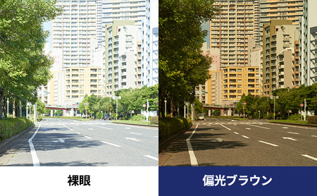 跳ね上げ式/「偏光」前掛けサングラス　天地深めの一般フレーム用　スタンダードタイプ　「BV-21」　レンズカラー：(2)偏光ブラウン
