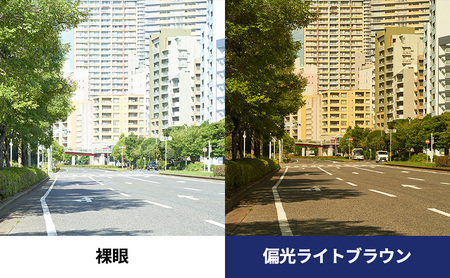 跳ね上げ式/「偏光」前掛けサングラス　天地深めの一般フレーム用　スタンダードタイプ　「BV-21」　レンズカラー：(6)偏光ライトブラウン