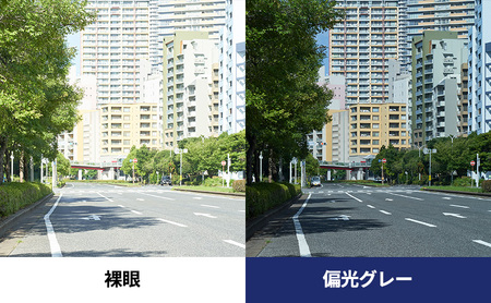 跳ね上げ式/「偏光」前掛けサングラス　丸みを帯びたメガネ用　楕円形のオーバルタイプ　「BV-26」　レンズカラー：(1)偏光グレー