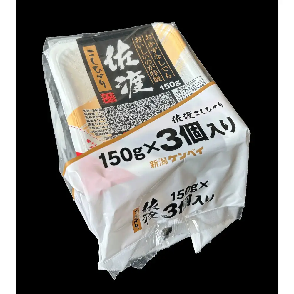 【定期便：全6回お届け】【パックごはん】佐渡こしひかり150g×24個