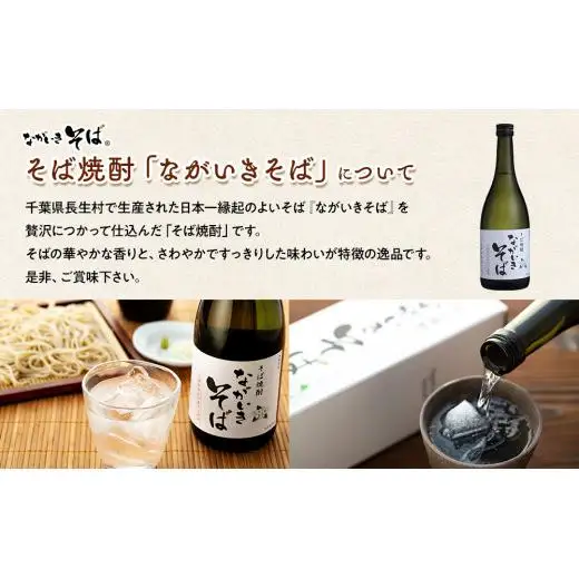 B00-008 そば焼酎「ながいきそば」720mL