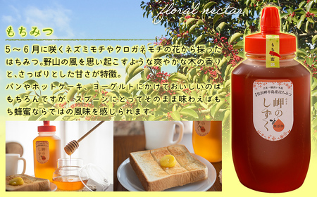 【もち蜂蜜】みかん農園のはちみつ 1kg×3本入 ※離島への配送不可  IKTC013 