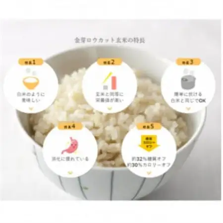 【毎月定期便】金芽ロウカット玄米4kg(2kg×2袋)ふっくら柔らかい美味しさ!全3回【4056805】