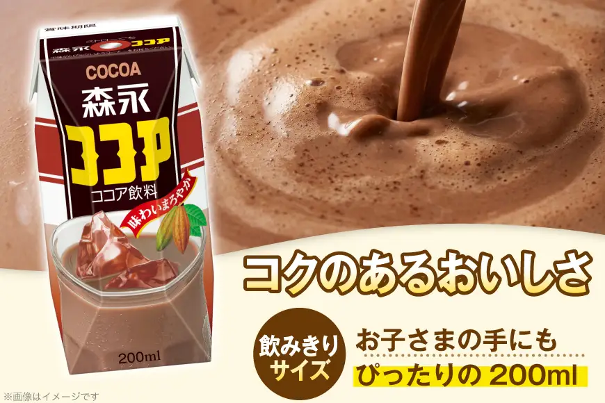 森永ココア 200ml 24本 計4800ml 森永乳業 [翔栄通商 愛知県 江南市 ko23btu570064]