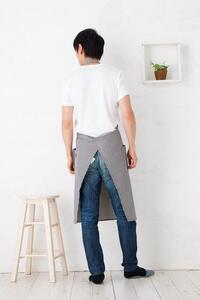 ヒッコリーデニムホルターネックエプロン