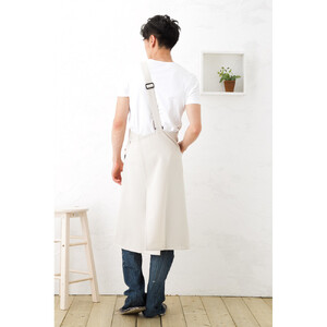 【ベージュ】メンズワンショルダーエプロン