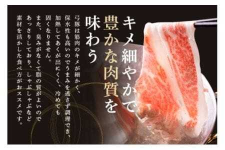【冷蔵・金曜発送】 弓豚 お試しセット 600g 豚肉 和豚 銘柄豚 ロース バラ しゃぶしゃぶ用 肉 スライス 国産 高品質 希少 産地直送 ヘルシー 鍋料理 家庭用 ギフト 冷蔵 【先行予約 2026年3月以降発送予定】 (C01-001)