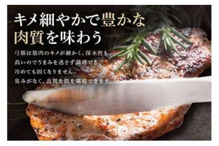 弓豚 ステーキ セット 3kg 豚肉 和豚 銘柄豚 肉 ロース カタロース ステーキ用 国産 高品質 希少 産地直送 ヘルシー 家庭用 ギフト 冷凍 【先行予約 2026年3月以降発送予定】 (C01-015)