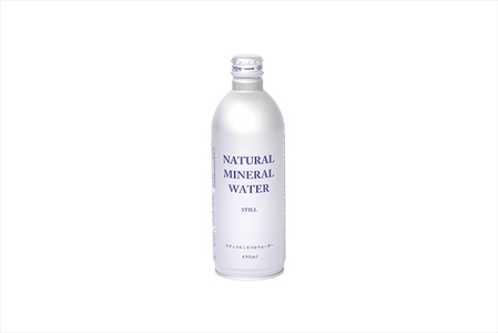 【全6回定期便（2ヵ月に1回）】Justice ナチュラルミネラルウォーターアルミボトル缶490ml ×24本入り【 水 天然水 ミネラルウォーター 24本入り 防災 神奈川県 山北町 】