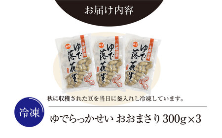 【令和7年産】冷凍　ゆでらっかせいおおまさり　900g 【 ふるさと納税 人気 おすすめ ランキング 落花生 おおまさり 冷凍 大粒 大容量 千葉県 山武市 送料無料 】SME007