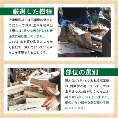 薪ストーブ用・焚き火用広葉樹乾燥薪 約15kg【1186213】