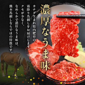 オアシス九州【熊本県内と畜】 熊本 馬刺し 霜降り400ｇ(100g×4) _U117-0036