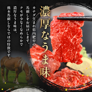 オアシス九州【熊本県内と畜】 熊本 馬刺し3種セットA (赤身 100g 、霜降り100g 、タテガミ100g) _U117-0031