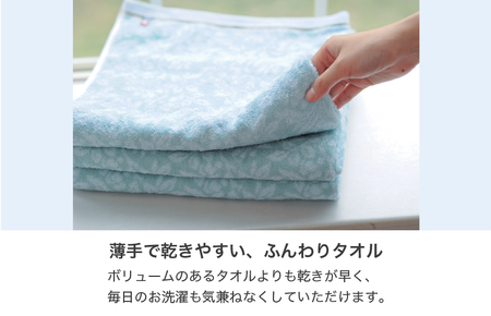 （今治タオルブランド認定）匠の彩 バスタオル 2枚セット (ブルー) [I002910BT2]