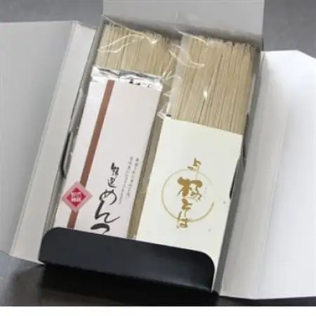 群馬県優良県産品の上州極そば　つゆ付き2人前×2箱【配送不可地域：離島・沖縄県】【1207390】