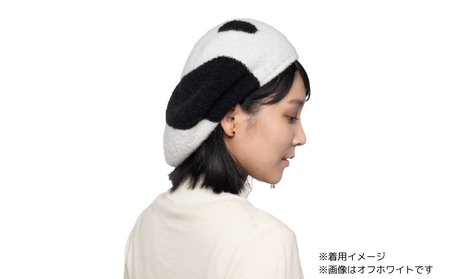パンダモチーフニットベレー帽 (カラー：グレー)_0225-002-T06-2