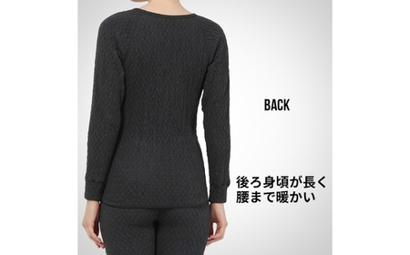ひだまり エベレスト 婦人 丸首インナー ダークローズ S 高知県 高知 四万十市 四万十 しまんと 日本製 高品質 服 インナー 保温 防寒 抗菌 防臭 レディース 女性 肌着 トップス 暖かい シャツ 丸首 長袖 長そで 秋 冬 26-43-S