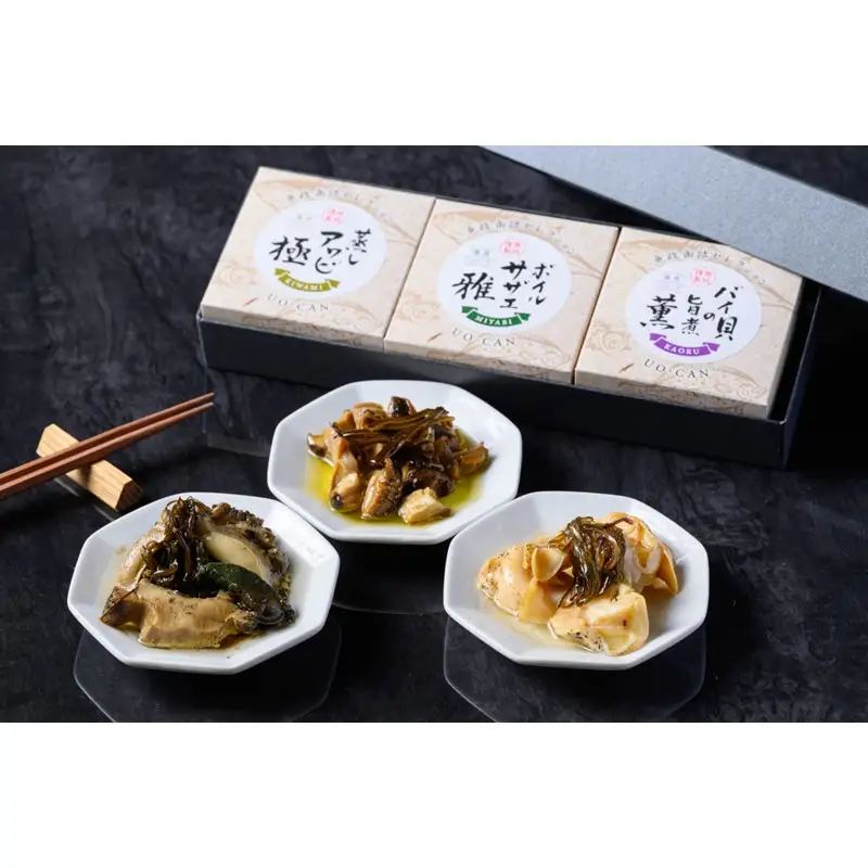 海貝饗宴 三銘缶ギフト ?極・雅・薫?
