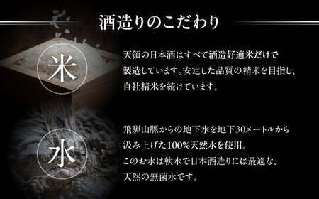 【遅れてごめんね 父の日（6月23日～28日お届け）】 ≪天領酒造≫  飛騨を代表する【純米酒天領・720ml×1本】  2020年燗酒コンテスト！プレミアム部門で金賞受賞【純米吟醸原酒ひだほまれ55・720ml×1本】【2-1fo】