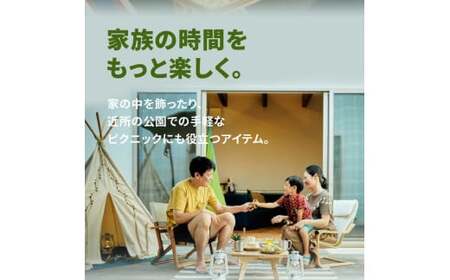 chabu table Kagari Flower(Brown)