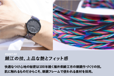 ＜付け替え用バングルのみ＞鯖江発！眼鏡職人が作った新感覚の腕時計 バングルウォッチ40（バングルのみ）シャイニング