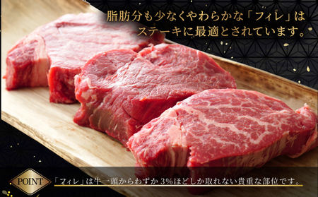 佐賀牛ヒレステーキ　450g（150g×3枚）