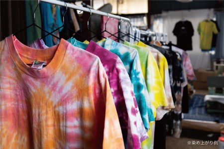 【工業用染色機】を使用した染色体験 体験チケット タイダイ染め 染色