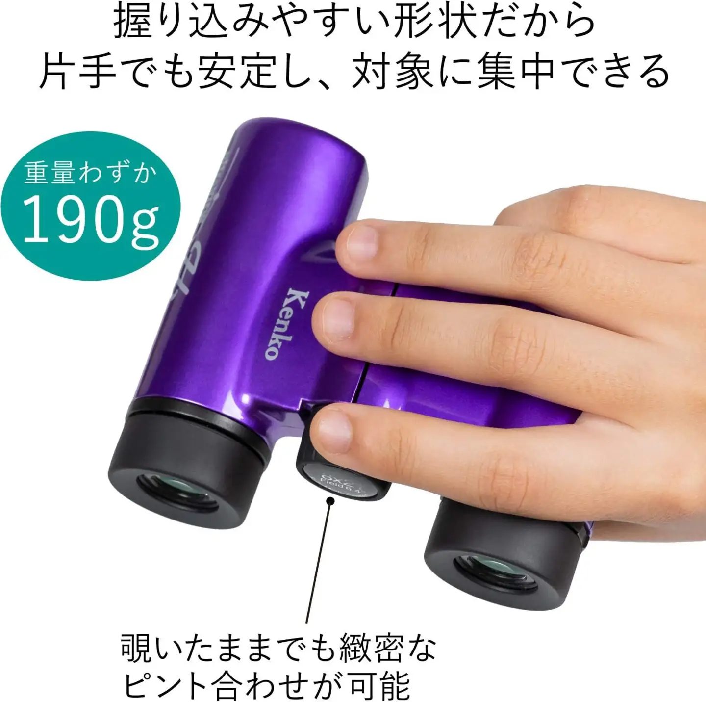 ケンコー 双眼鏡 ウルトラビューH 8×21DH FMC-PU パープル 4961607020913