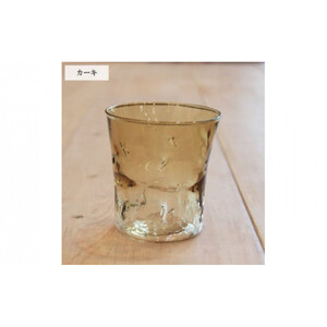 つぶつぶタンブラー　2個セット クリアとオレンジ