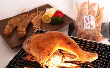 天草大王【山賊セット】幻の鶏 キャンプ BBQ 骨付き もも肉 約800g!! 大手羽先 3本×2セット 鶏肉[AYAN035]