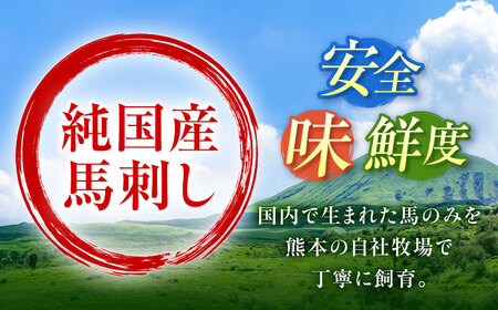 『純国産』熊本の味 上赤身 馬刺し 計約400g（約200g×2パック）ブロック チルド 冷蔵 馬刺し[AYCN040]
