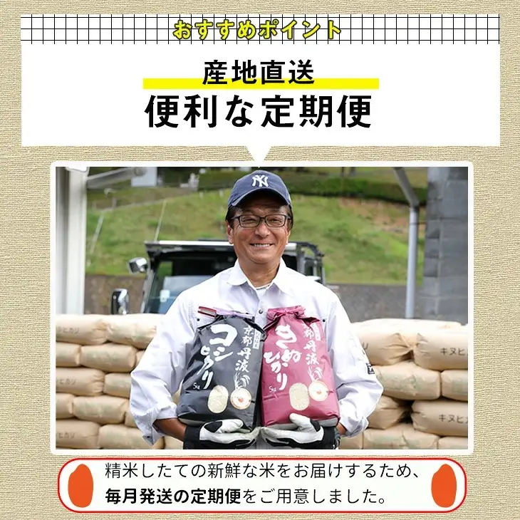 【12回定期便】コシヒカリ 5kg 定期便 精米 白米