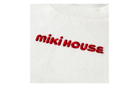 ミキハウス 丸ロゴ半袖Ｔシャツ （10-5229-577）【白ー110】 AS43BI9-3