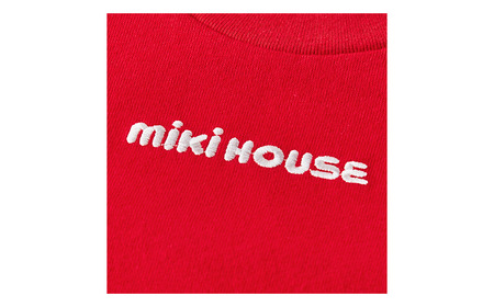 ミキハウス 丸ロゴ半袖Ｔシャツ （10-5229-577）【赤ー110】 AS43BI9-8