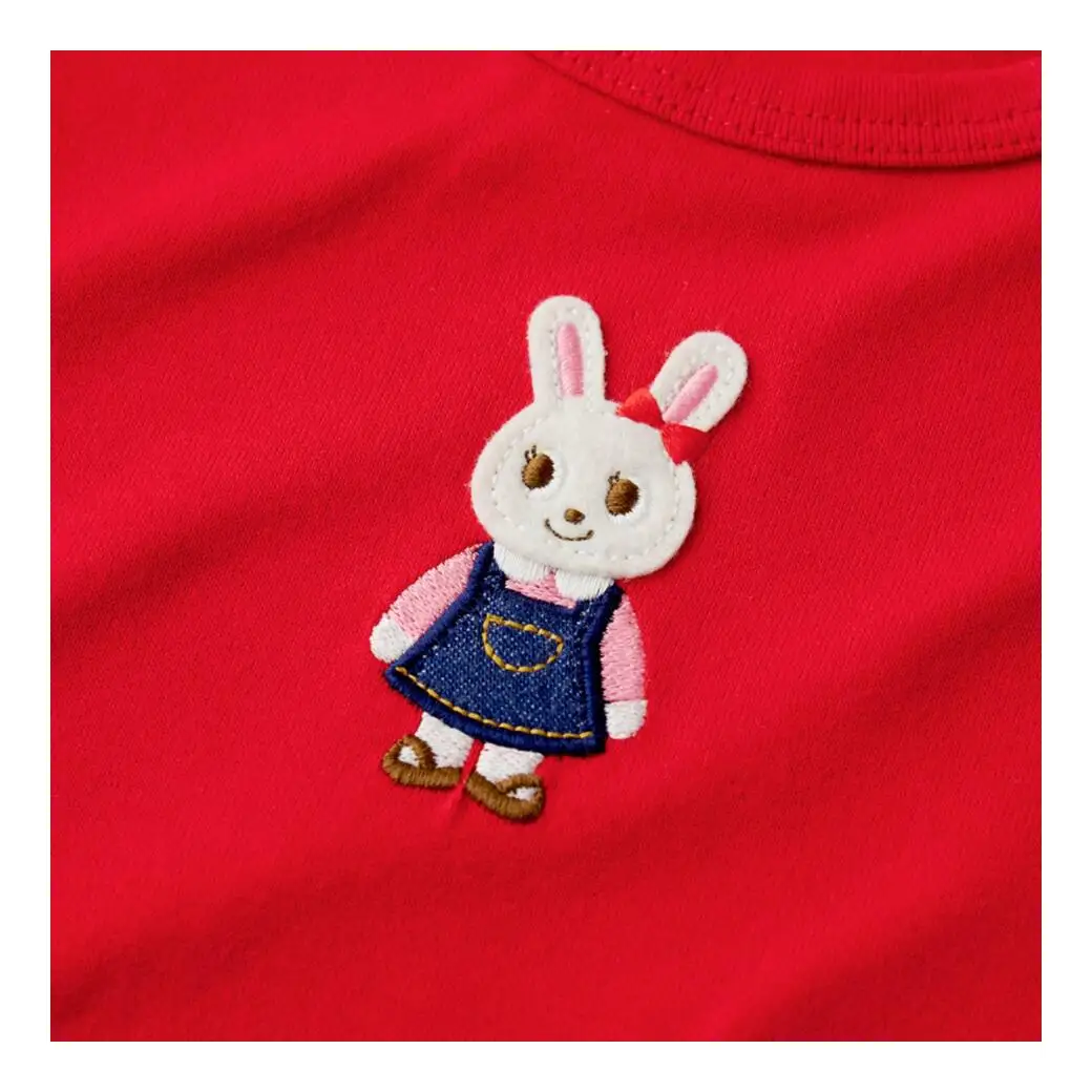 ミキハウス うさこ長袖Ｔシャツ（10-5247-490）【赤ー110】 AS43EA2-3