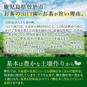 ＜お茶生産量日本一の鹿児島県産！＞飲料 お茶 緑茶  煎茶 セット 山口園  茶葉 お茶屋 (煎茶100g×14本・合計1.4kg) 【お茶の山口園】B108-v01