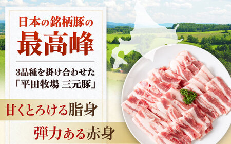 【全12回定期便】平田牧場 バラ 焼肉用 400g (200g×2P) 豚肉 カルビ スライス [AJAP158]