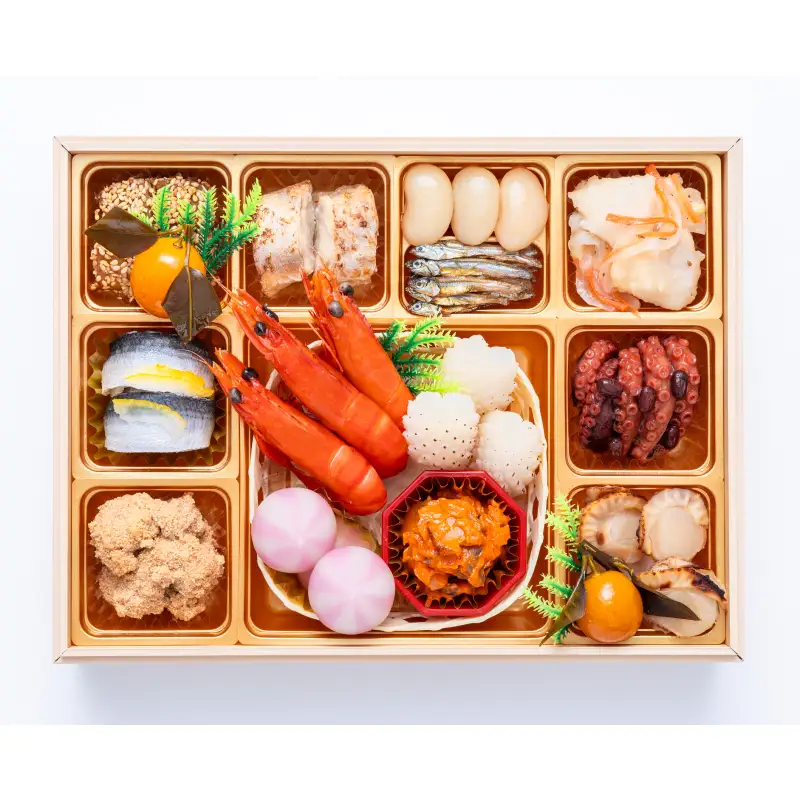【早期限定寄附額】千賀屋謹製　迎春おせち料理 「天寿千」和風三段重 3～4人前 全45品 冷蔵おせち料理 ［035S27］ 