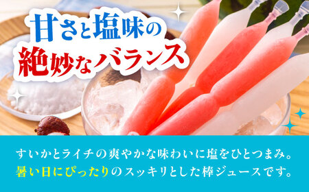 棒ジュース ソルティすいか＆ライチ 15袋 / 光武製菓株式会社[UEN007] ジュース