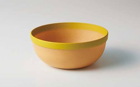 MUSUBI塗り分け 食器セット イエロー 山中漆器 山中塗 軽量 ナチュラル 自然 おしゃれ ギフト F6P-1977