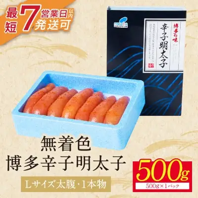 Z86-06 寄附額改定↓↓ 博多辛子明太子500g（1本物） 明太子