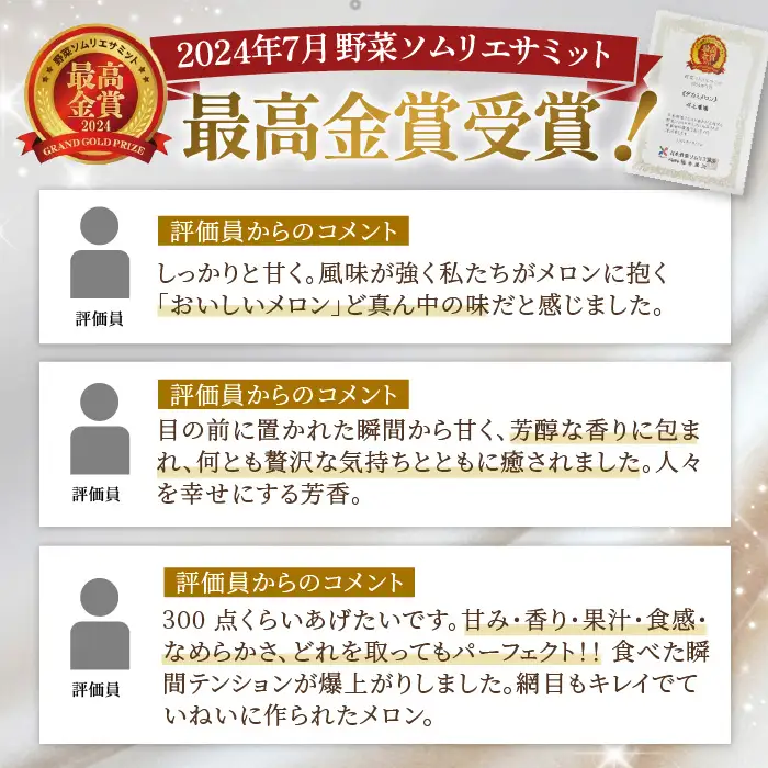 美里町産「タカミメロン」1箱（3kg入）  [No.018]